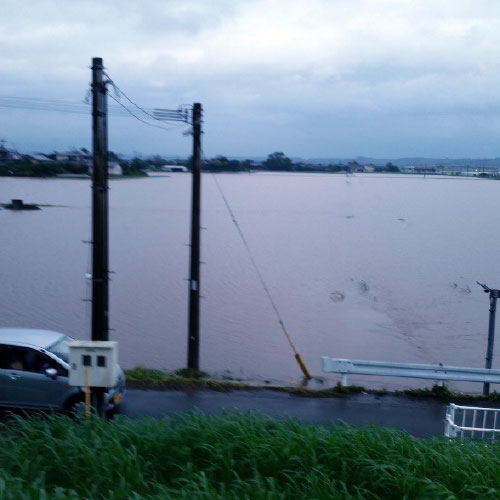 8月12日 豪雨により5時間冠水