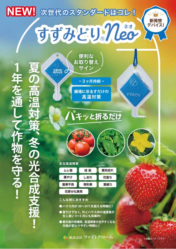 すずみどり<sub>®</sub>Neoチラシ（表）
