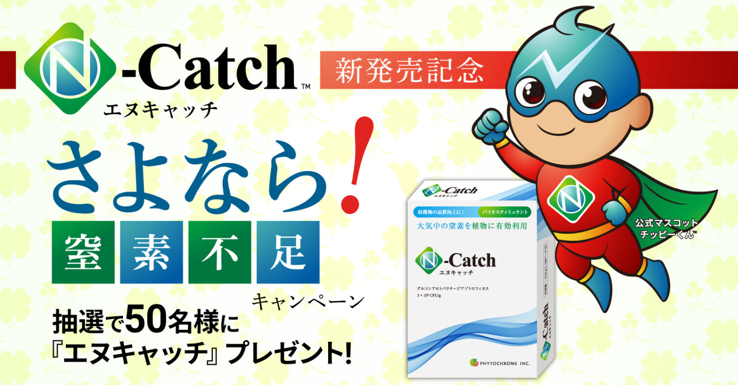 エヌキャッチ新発売記念「さよなら窒素不足」キャンペーン抽選で25名様に「エヌキャッチ」をプレゼントします！